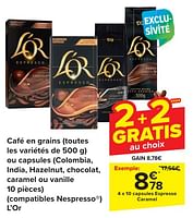 Promotions 10 capsules espresso caramel - Douwe Egberts - Valide de 24/04/2024 à 06/05/2024 chez Carrefour