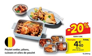 Promoties Ailes de poulet - Huismerk - Carrefour  - Geldig van 24/04/2024 tot 06/05/2024 bij Carrefour