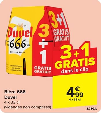 Promoties Bière 666 duvel - Duvel - Geldig van 24/04/2024 tot 06/05/2024 bij Carrefour
