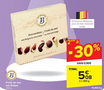 Promoties Fruits de mer les belges - De Belgen - Geldig van 24/04/2024 tot 06/05/2024 bij Carrefour