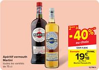 Promotions Martini floreale 0% - Martini - Valide de 24/04/2024 à 06/05/2024 chez Carrefour