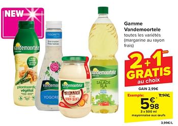 Promoties Mayonnaise aux oeufs - Vandemoortele - Geldig van 24/04/2024 tot 06/05/2024 bij Carrefour