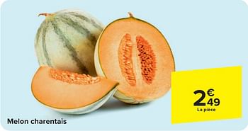 Promoties Melon charentais - Huismerk - Carrefour  - Geldig van 24/04/2024 tot 06/05/2024 bij Carrefour