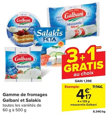 Promoties Mozzarella galbani - Galbani - Geldig van 24/04/2024 tot 06/05/2024 bij Carrefour