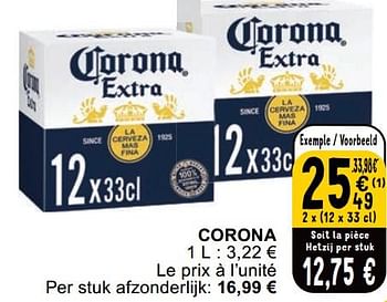 Promotions Corona - Corona - Valide de 23/04/2024 à 29/04/2024 chez Cora