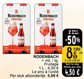 Promoties Rodenbach - Rodenbach - Geldig van 23/04/2024 tot 29/04/2024 bij Cora