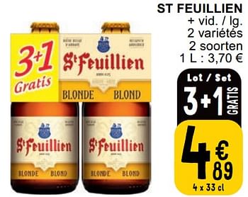 Promotions St feuillien - St Feuillien - Valide de 23/04/2024 à 29/04/2024 chez Cora