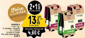 Promoties Super 8 - Brouwerij Haacht - Geldig van 23/04/2024 tot 29/04/2024 bij Cora