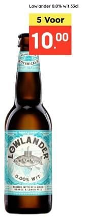 Promotions Lowlander 0.0% wit - Lowlander - Valide de 21/04/2024 à 04/05/2024 chez Ochama