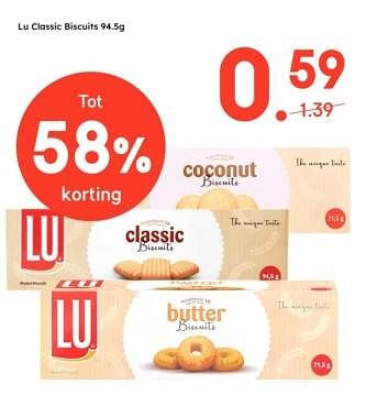 Promotions Lu classic biscuits - Lu - Valide de 21/04/2024 à 04/05/2024 chez Ochama