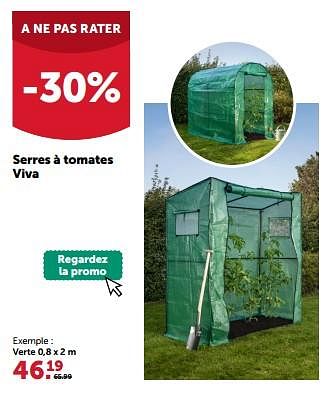Promoties Serres à tomates viva - Viva - Geldig van 24/04/2024 tot 05/05/2024 bij Aveve