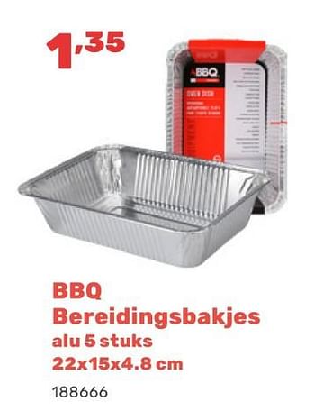 Promoties Bbq bereidingsbakjes - BBQ - Geldig van 15/04/2024 tot 17/08/2024 bij Happyland