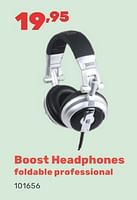 Promoties Boost headphones foldable professional - Boost - Geldig van 15/04/2024 tot 17/08/2024 bij Happyland