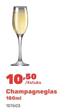 Promoties Champagneglas - Huismerk - Happyland - Geldig van 15/04/2024 tot 17/08/2024 bij Happyland