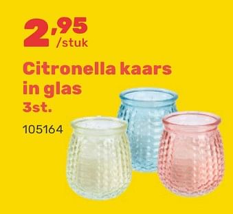 Promotions Citronella kaars in glas - Produit maison - Happyland - Valide de 15/04/2024 à 17/08/2024 chez Happyland