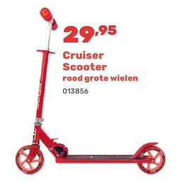 Cruiser scooter rood grote wielen