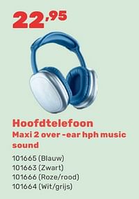 Hoofdtelefoon maxi 2 over -ear hph music sound-Huismerk - Happyland