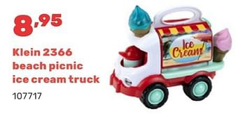 Promotions Klein 2366 beach picnic ice cream truck - Ecoiffier - Valide de 15/04/2024 à 17/08/2024 chez Happyland