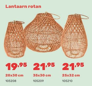 Promoties Lantaarn rotan - Huismerk - Happyland - Geldig van 15/04/2024 tot 17/08/2024 bij Happyland