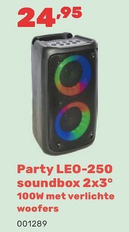 Promotions Party leo 250 soundbox - Party - Valide de 15/04/2024 à 17/08/2024 chez Happyland