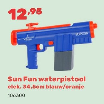 Promotions Sun fun waterpistool - Sunfun - Valide de 15/04/2024 à 17/08/2024 chez Happyland