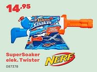 Promoties Supersoaker elek twister - Nerf - Geldig van 15/04/2024 tot 17/08/2024 bij Happyland