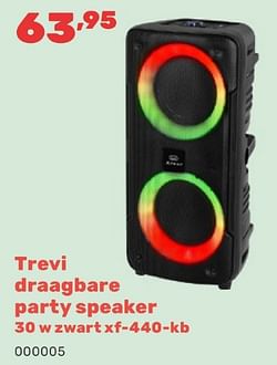 Trevi draagbare party speaker