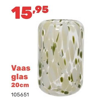 Promotions Vaas glas - Produit maison - Happyland - Valide de 15/04/2024 à 17/08/2024 chez Happyland