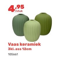 Promoties Vaas keramiek - Huismerk - Happyland - Geldig van 15/04/2024 tot 17/08/2024 bij Happyland