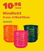 Promoties Windlicht - Huismerk - Happyland - Geldig van 15/04/2024 tot 17/08/2024 bij Happyland