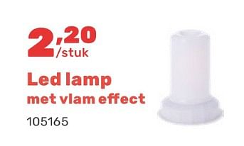 Promoties Led lamp met vlam effect - Huismerk - Happyland - Geldig van 15/04/2024 tot 17/08/2024 bij Happyland