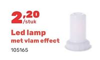 Led lamp met vlam effect-Huismerk - Happyland