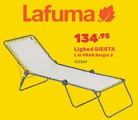 Promoties Ligbed siesta - Lafuma - Geldig van 15/04/2024 tot 17/08/2024 bij Happyland