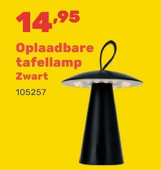 Promoties Oplaadbare tafellamp - Huismerk - Happyland - Geldig van 15/04/2024 tot 17/08/2024 bij Happyland