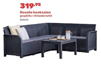 Promotions Rosalie hoeksalon + orlando tafel - Keter - Valide de 15/04/2024 à 17/08/2024 chez Happyland