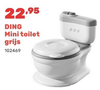 Promotions Ding mini toilet grijs - Ding - Valide de 15/04/2024 à 17/08/2024 chez Happyland