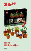 Promoties Icons miniplantjes - Lego - Geldig van 15/04/2024 tot 17/08/2024 bij Happyland