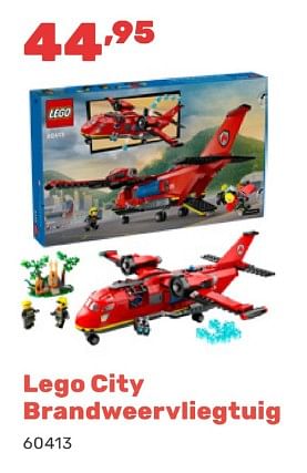 Promotions Lego city brandweervliegtuig - Lego - Valide de 15/04/2024 à 17/08/2024 chez Happyland