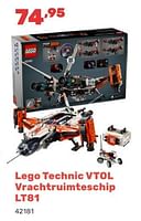Promoties Lego technic vtol vrachtruimteschip lt81 - Lego - Geldig van 15/04/2024 tot 17/08/2024 bij Happyland