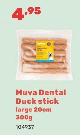 Promotions Muva dental duck stick - Produit maison - Happyland - Valide de 15/04/2024 à 17/08/2024 chez Happyland