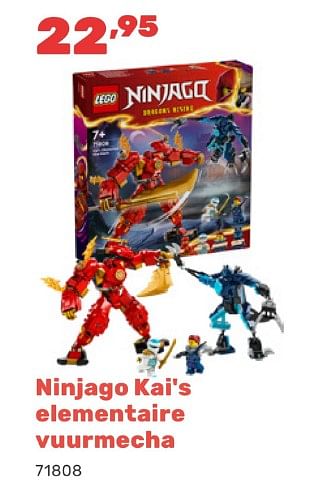 Promotions Ninjago kai`s elementaire vuurmecha - Lego - Valide de 15/04/2024 à 17/08/2024 chez Happyland