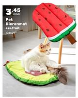 Promoties Pet dierenmat ass.fruit - Huismerk - Happyland - Geldig van 15/04/2024 tot 17/08/2024 bij Happyland