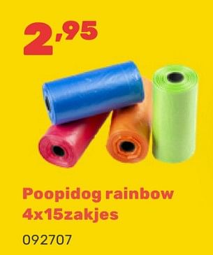 Promoties Poopidog rainbow - Huismerk - Happyland - Geldig van 15/04/2024 tot 17/08/2024 bij Happyland