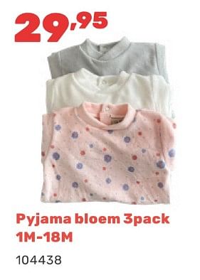 Promoties Pyjama bloem - Huismerk - Happyland - Geldig van 15/04/2024 tot 17/08/2024 bij Happyland