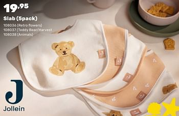 Promoties Slab teddy bear harvest - Jollein - Geldig van 15/04/2024 tot 17/08/2024 bij Happyland