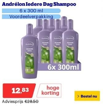 Promotions Andrélon ledere dag shampoo - Andrelon - Valide de 22/04/2024 à 28/04/2024 chez Bol.com