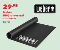Promoties Weber bbq vloermat - Weber - Geldig van 15/04/2024 tot 17/08/2024 bij Happyland