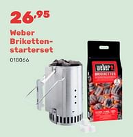 Promoties Weber brikettenstarterset - Weber - Geldig van 15/04/2024 tot 17/08/2024 bij Happyland