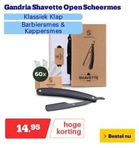 Gandria shavette open scheermes-Gandria