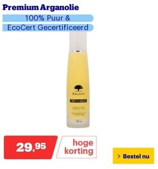 Promoties Premium arganolie - Huismerk - Bol.com - Geldig van 22/04/2024 tot 28/04/2024 bij Bol.com